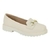 Sapato Feminino Modare Mocassim Loafer Tratorado Ultraconforto 7357.106 Preto/Branco Off - loja online