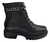 Bota Feminina Pegada Coturno Couro 282401 Preto - comprar online