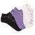 Meia Feminina Lupo Socks Cano Curto Kit c/3 4535-989 Preto/Lilás/Branco