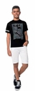 Camiseta Juvenil Masculina Angerô 25046 Preto