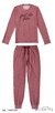 Pijama Feminino Malwee Gola Redonda 1000077251 Rosa/Chumbo