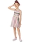 Vestido Infantil Malwee Curto 1000084127 Laranja/Rosa/Verde/Nude