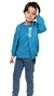 Jaqueta Infantil Masculino Malwee Moletin Capuz 91579 Azul 06