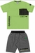 Conjunto Juvenil Masculino Angerô Malha Jet/Moletinho 28370 Branco/Verde Neon/Laranja Neon - comprar online