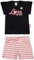 Conjunto Infantil Feminino Angerô Cotton Light Moletinho Viena 27480 Butter;Branco/Preto na internet