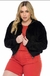 Jaqueta Feminina Lisamour Plus Size Ted 201317 Preto