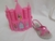 Sandália Infantil Disney Castelo Real 22954 Cinza/Rosa