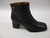 Bota Feminina Dina Mirtz Salto Bico Quadrado Couro 27318 Preto