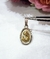 Medalla virgen niña plata y oro 18kl - comprar online