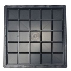 Kit com 10 Unidades Forma Plástica Ladrilho Xadrez 25 Quadros - 20 x 20 x 1,5 cm - comprar online