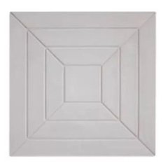 Forma Quadrada Trabalhada Pirâmide 49 x 49 x 2,5 cm na internet