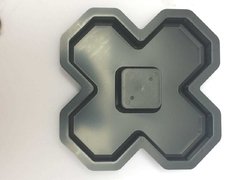 Forma Concregrama "X" 4 Pontas - 34 x 34 x 4,5 cm