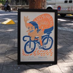 Cartel “En bici ya hubieras...¨ - comprar online