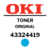 Toner OKI 43324419 -C5550 MFP/C6100 Cyan (DISC)