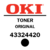 Toner OKI 43324420 - C5550 MFP/C6100 Black (DISC)