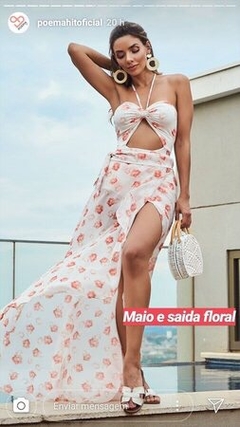 Pareô Floral e Pêssego Poema Hit - comprar online