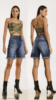 CORSET CROPPED COURO MONTANA ALL IS LOVE - comprar online