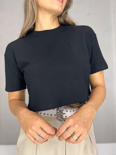 T-shirt Cropped Preto