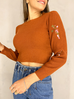 Cropped Modal Lia Caramelo - comprar online