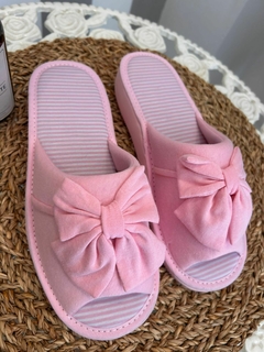 PANTUFLAS C/ MOÑO- ROSA