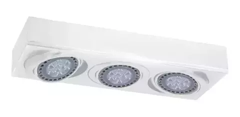 Plafón Ar111 3 luces blanco