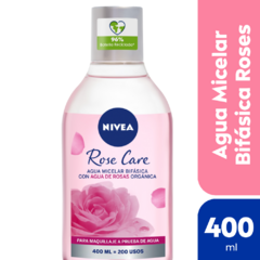 NIVEA Agua Micelar Bifasica Rose Care x400ml --->Todo Tipo de Piel