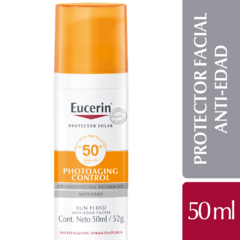 Eucerin Protector Solar Facial Fluido Antiedad FPS50 X50ML