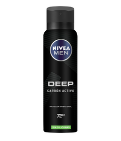 Nivea Men Desodorante Antitranspirante DEEP ORIGINAL CARBON ACTIVADO Aerosol X150ML