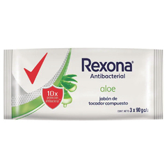 Rexona Jabón en Barra Antibacterial Aloe Vera 3 unidades x 90g