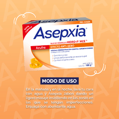 Asepxia Jabón Azufre x100g - comprar online