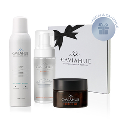 CAVIAHUE Rutina Cuidado Facial Hombre (Espuma de Limpieza + Crema 360 + Agua Termal)