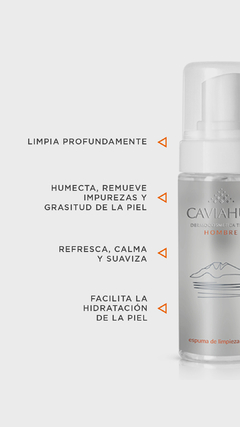 CAVIAHUE Espuma de Limpieza Facial para Hombres x60ml - Farmacia y Perfumería Neuquén