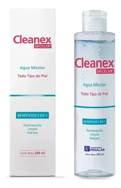 CLEANEX Micelar Agua Micelar Para todo tipo de Piel x200ml