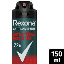 Rexona Men Antitranspirante Aerosol x150ml ANTIBACTERIAL