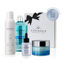 CAVIAHUE Rutina Hidratante (Agua Micelar + Serum H + Gel Hidratermal + Agua Termal)