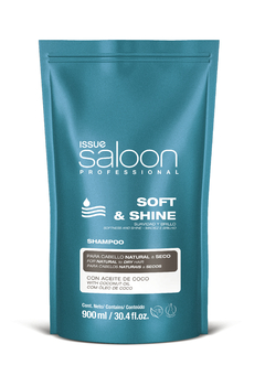 Issue Saloon Professional Shampoo Doy Pack x900ml Soft & Shine