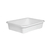 BATEA RECTANGULAR 30X22X7 CM. BLANCA CHICA 2,5 LTS