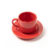 TAZA TE C PLATO 200 ML ROJO