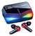 Auricular In-ear Gamer Inalámbrico Fan Pro F10 Plus Edition Negro Con Luz Multicolor Led