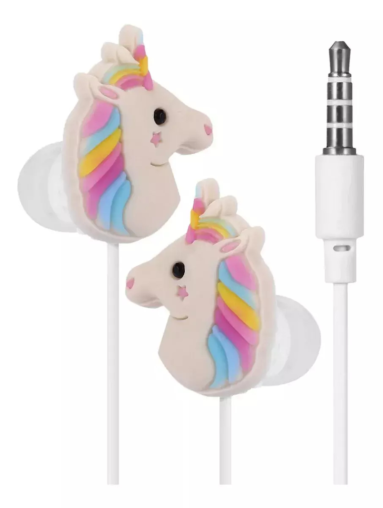 Auriculares con cable de dinosaurio de 3,5mm, cascos con cable de unicornio  bonito con micrófono