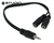 Cable Audio Adaptador 1 Minilpug Macho A 2 Hembra Splitter - comprar online