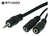 Cable Audio Adaptador 1 Minilpug Macho A 2 Hembra Splitter