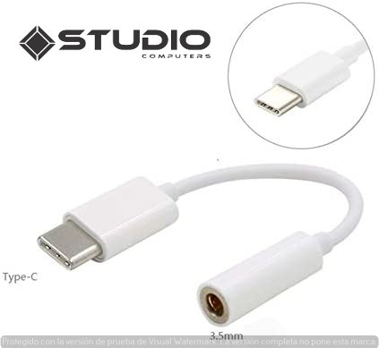 ADAPTADOR USB TIPO C A JACK 3.5MM PLUG 3.5 + C