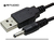 Cable Usb A Ficha Pin 3.5 x 1.3mm. Apto Para Alimentación 5v