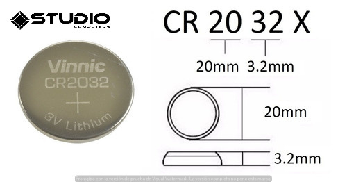 Pila botón litio 3V CR1220 Vinnic