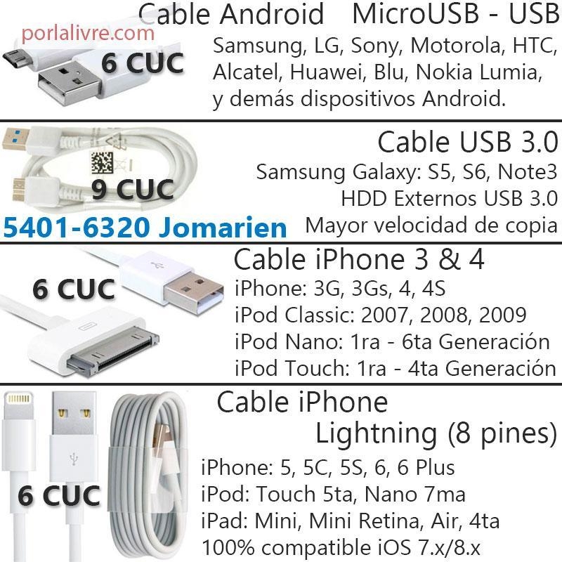 Cable Usb De Datos, Cargador Para Iphone 4, 4s, 3g, 3gs, 2g