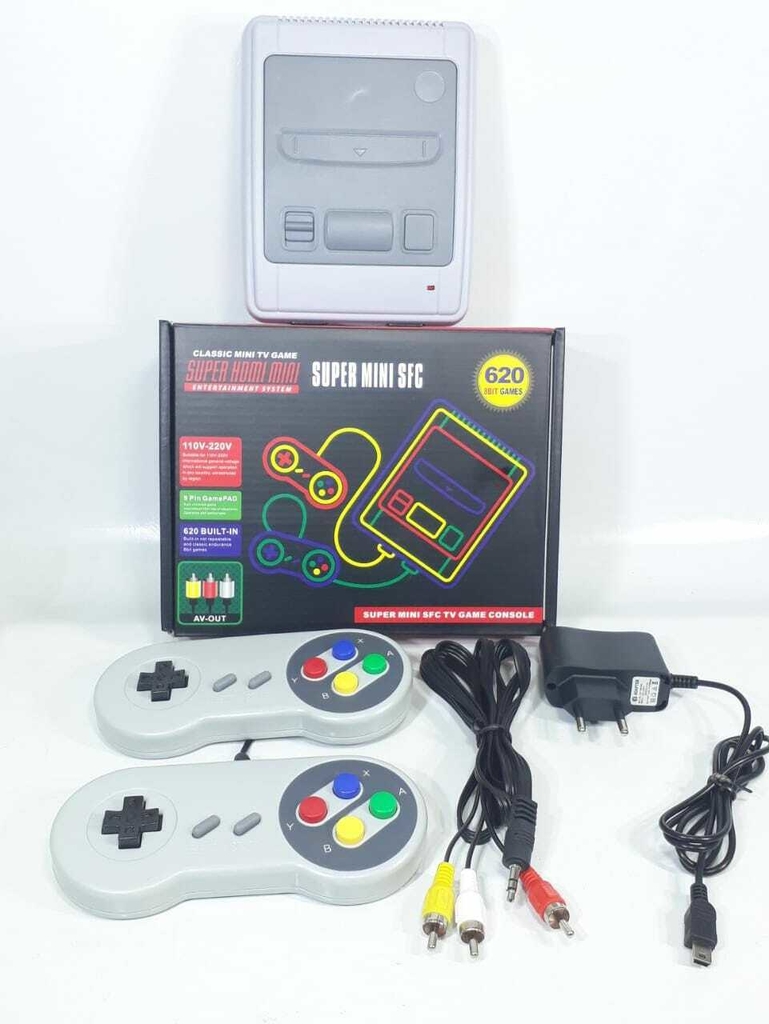 Mini Consola Retro con 620 Juegos Arcade 8Bit NES con 2 Mandos I