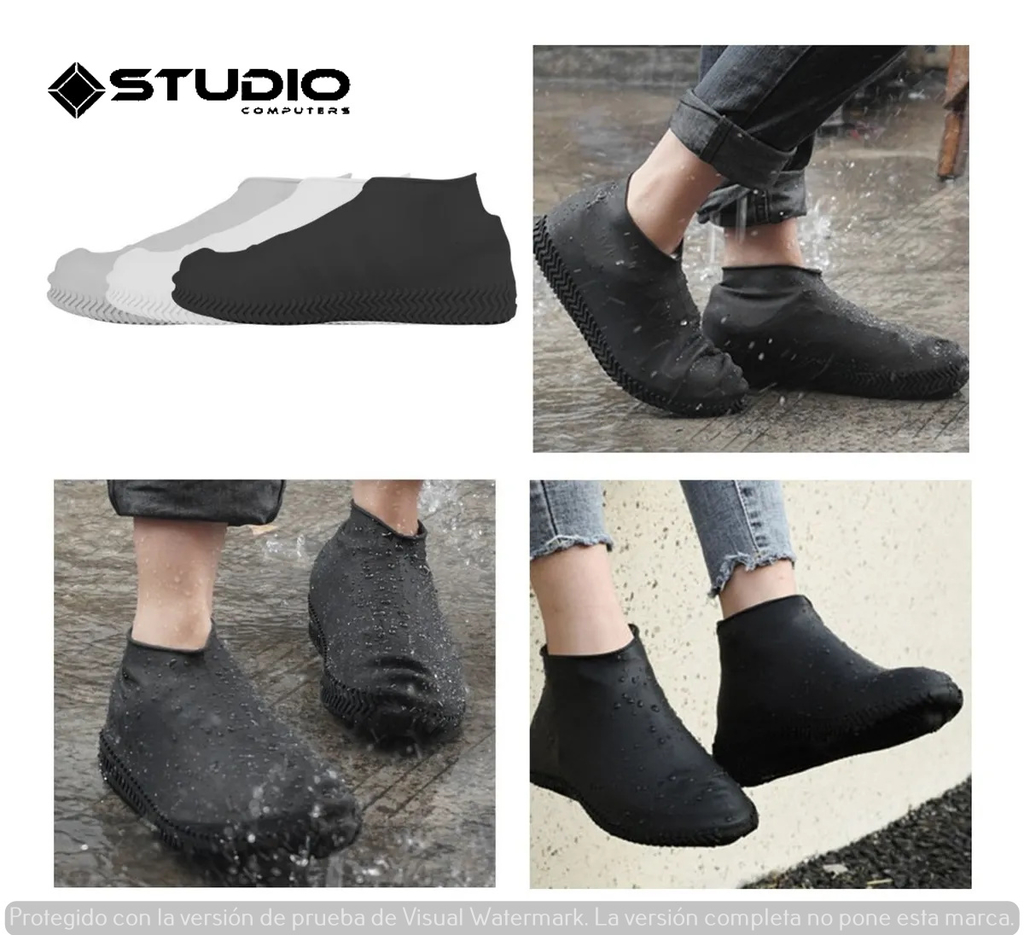 cubre calzado impermeable water shoes protector zapatillas lluvia cubre  zapatos - AliExpress