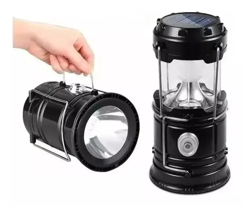 Linterna LED recargable, lámpara de camping, foco portátil LED recargable,  súper potente, luz de cam JFHHH pequeña