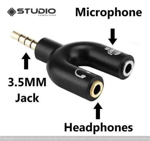 Auricular Con Microfono Ok-2010 Para Pc 2 Jack